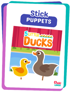 kids printables stick puppets video 5 small ducks