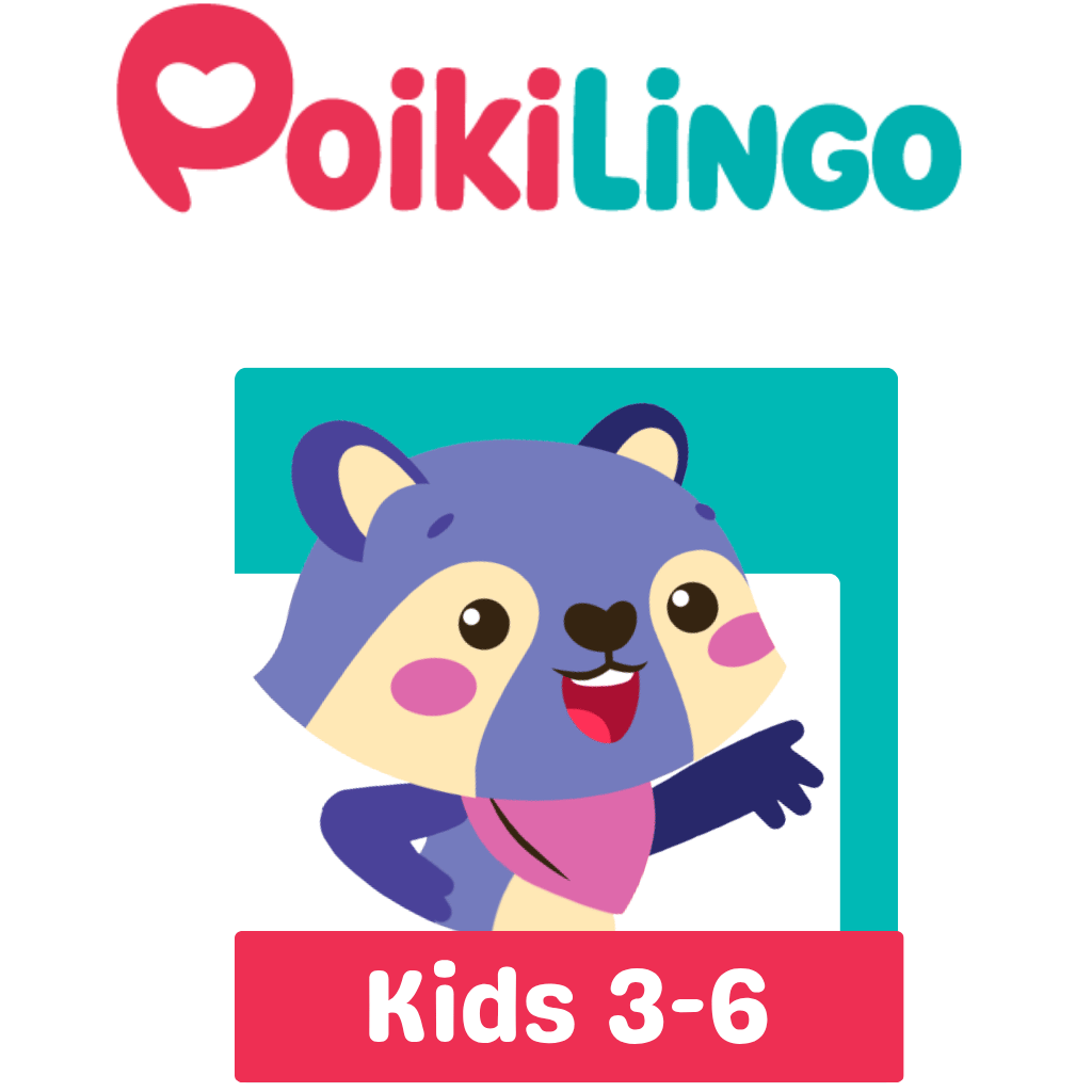 Poikilingo Kids app in English for toddler and preschoolers